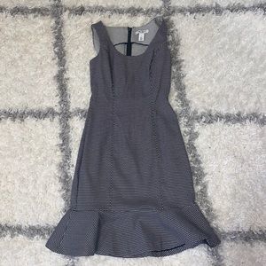 Black and White Pattern Work Dress